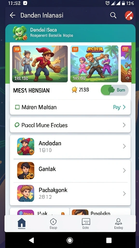 beton999 - Tampilan menu utama yang menarik dan intuitif.