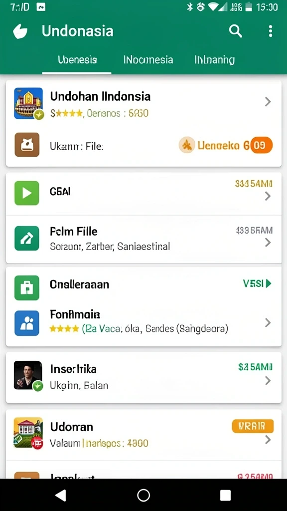 pakarjp - Tampilan antarmuka yang intuitif penuh warna.