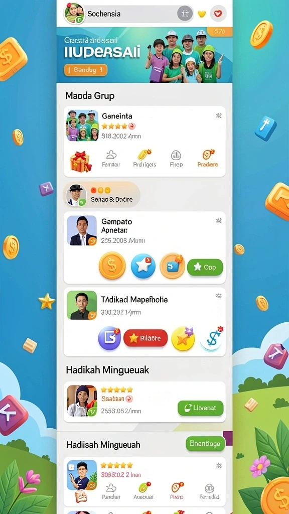 qqstar - Antarmuka yang bersih dan mudah digunakan.