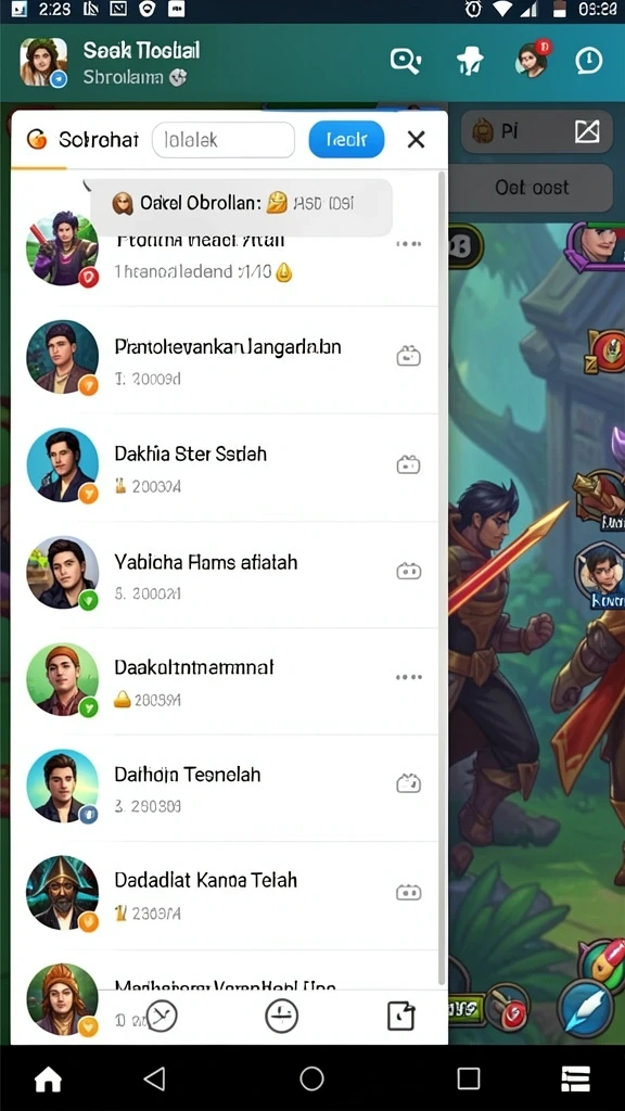 sip33 - Screenshot pengalaman pengguna dalam permainan.